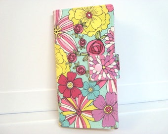 12 - 38 Slot Card Loyalty Card Organizer, Business Card Holder Credit Card Wallet Wild Flowers