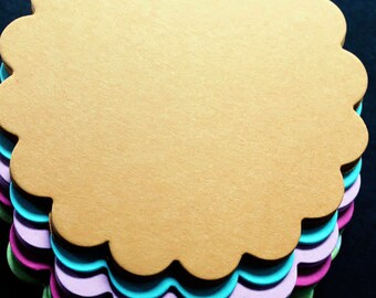 5.25 inch Scalloped Circles 25/pk | Art Supplies | Buntings Supply | Scalloped Circles | Craft Supply | School Supplies