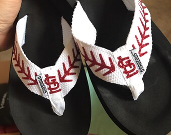 KC Baseball Flip Flops • Customized with your Players Number or Favorite Team
