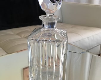 Rogaska Gallia Full Lead Crystal Mad Men MCM Decanter/Handmade In Yugoslavia