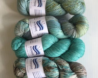 6 Skein Gradient Kit Aqua to Dark Teal