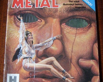 Heavy Metal Magazine November 1982 Vintage Adult Fantasy VG