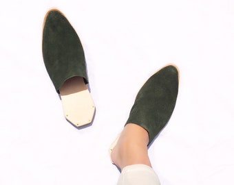 Suede Mule.