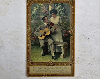 Early 1900's Romantic Post Card