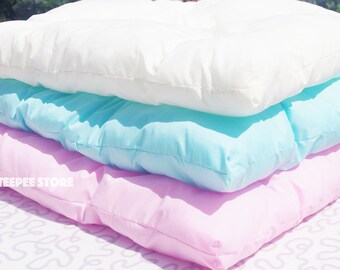 Soft Floor cushion for Kids Tent, Soft Teepee Mattress, Different Colours, Tent Kids Teepee with Mat tipi pillow kids floor pillow