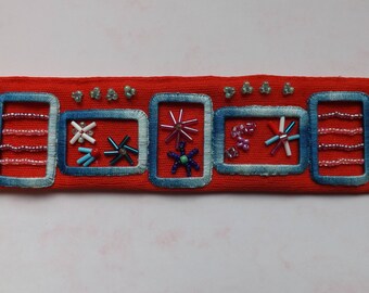 Embroidered Cuff Bracelet