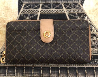 La Tour Eiffel 1887 Signature Canvas ZIPPY Wallet Vintage