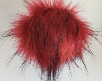 Luxury Vampire Kisses Faux Fur Pom Pom