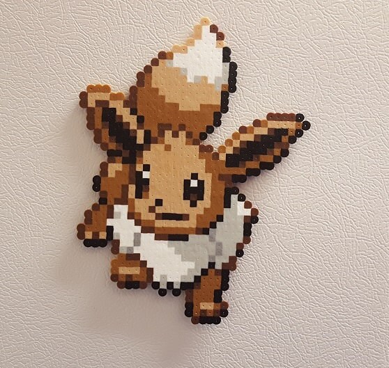 Eevee Pokemon Perler Pixel Art 8 Bit 8 bit pixel art bead