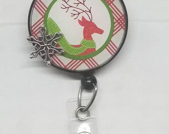 Reindeer with snowflake charm