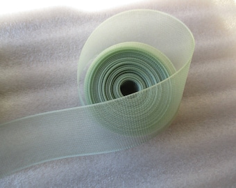 4.5 cm for wedding or baptism green tulle