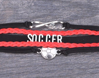 Soccer Gift -Soccer Bracelet – Soccer Team Gift - Soccer - Perfect for Soccer Players, Soccer Coaches & Team Gifts