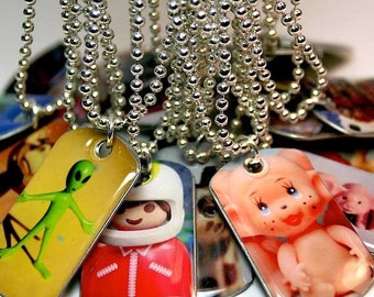 Mini Dog Tag Pendants - Choose from any of my Original Photographs