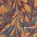 Antique Book Endpaper Watermarbled Painted Instant Digital Download Scrapbook Junk Journal Old Paper Background Printable Orange Blue Retro