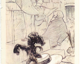 Toulouse-Lautrec - Les Grands Concerts to Frame or to use in Paper Arts, Collage, Scrapbooking, Mixed Media and MORE PSS 2922