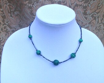 Genuine Malachite Necklace