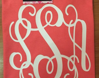 Monogram Shirt, Short Sleeve Monogrammed Shirt