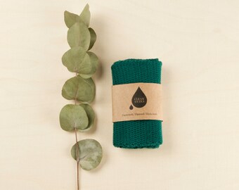 Clean Clean Dishcloth | Facecloth | Flannel in green