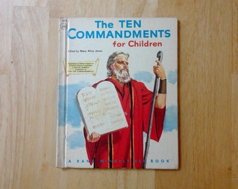A Rand McNally Elf Book The Ten Commandments For Children 1956