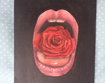 Original Acrylic Painting on Canvas Board