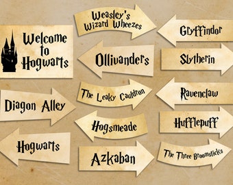 Harry Potter party printables Harry Potter party decorations Instant download party décor harry potter clipart harry potter clip art