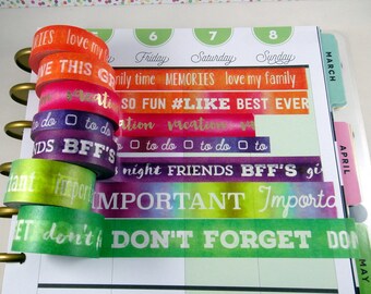 Washi Tape Sample - Word Washi - Recollections Washi