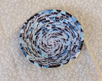 Mini Coiled Fabric Basket/ Bowl, Paper Clip Holder, Jewelry Holder