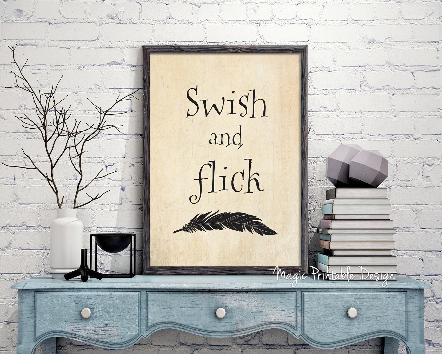 Swish and Flick Harry Potter Nursery Art Harry Potter wall