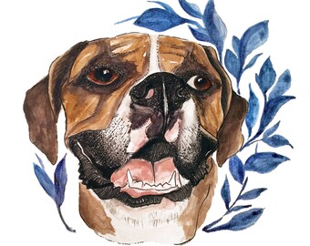 Custom Pet Portrait Illustration