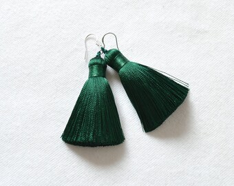 Custom Tassel Earrings, Mala Tassel, Luxury Tassel Earrings, Boho Tassel Earrings, Statement Earrings, Silk Tassel Jewelry