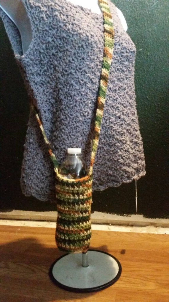 over the shoulder water bottle holder woodsy bottle