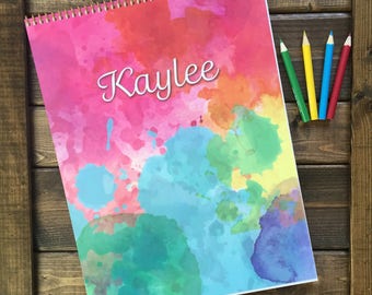 Kid's Personalized Sketchbook, Personalized Journal, Kid Journal, Personalized Gift, Kid Sketchpad