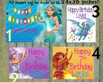 Lego Elves Birthday Poster