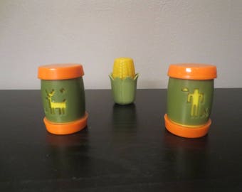 Vintage Plastic Salt and Pepper Shakers
