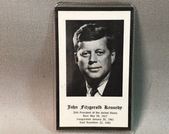 JFK Prayer Card Jeffries and Manz 1963