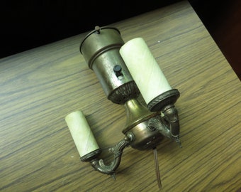 Vintage Ornate 3 Bulb Light Cluster Socket Floor Lamp Part