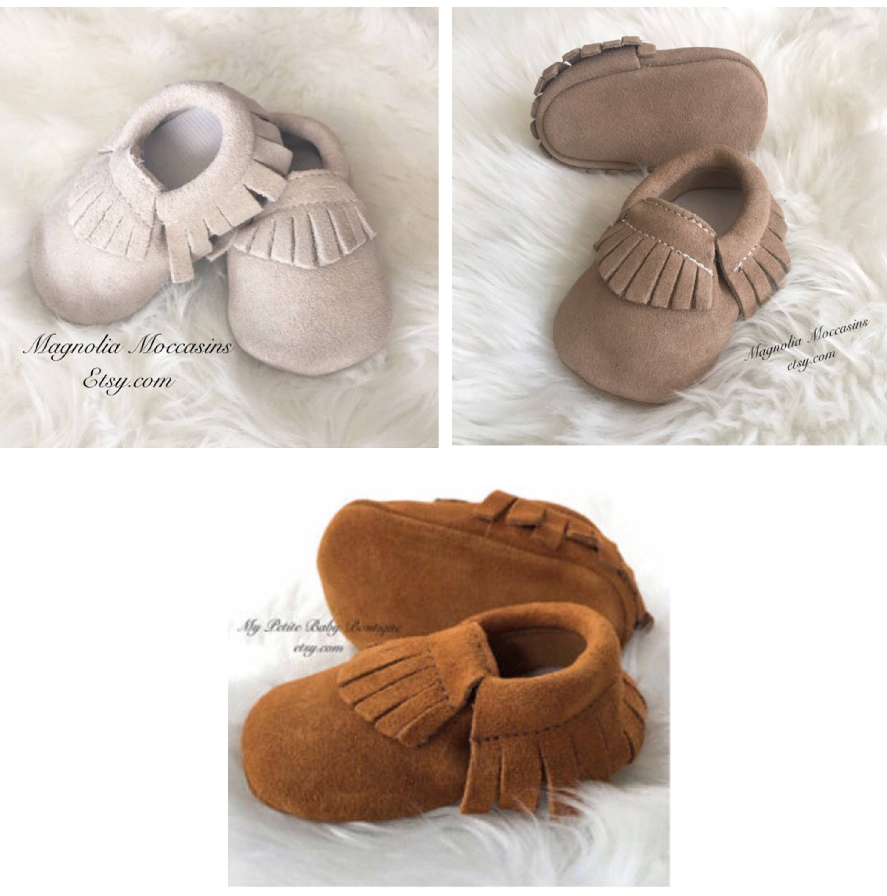 Genuine Suede Leather Baby Moccasins Baby Boy Moccasins 100