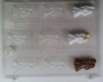 Wedding Bride Groom Mold Candy Chocolate Soap Ice Crayon Candle Fondant Baking Supplies Jenuine Crafts