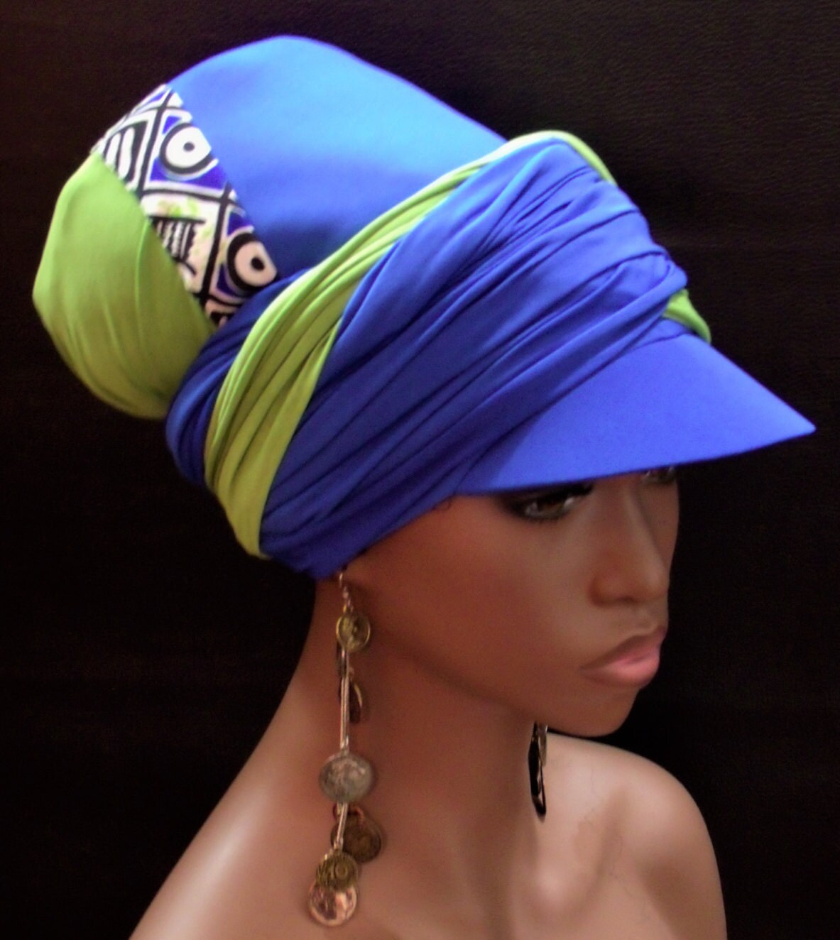 Chill Sun Visor Headwrap Women Hats Wrap HatDread Locs