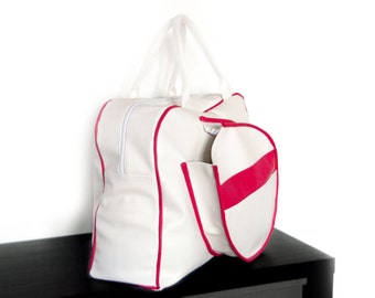 Large tennis bag - fits 2 racquets
