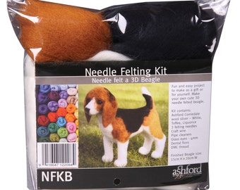 3D BEAGLE - Needle felting kit