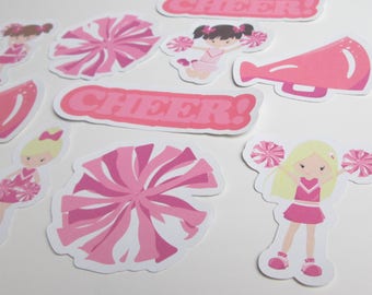 Cheerleader stickers | Etsy