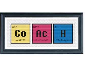 cross stitch pdf periodic table words coach cross stitch modern cross stitch pattern