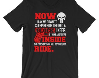 Now I lay Me Down to Sleep - Gun T-Shirt