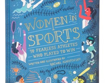 Women in Sports hardcover book, custom signed book by author.