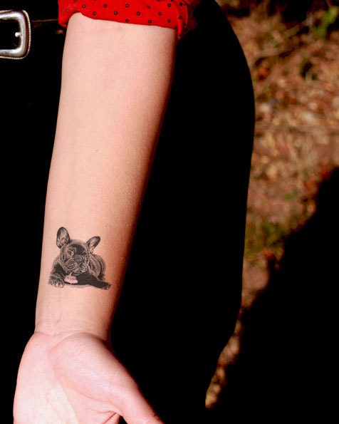 French Bulldog Temporary Tattoo SomaArtTattoo French Bulldog Temporary Tattoo SomaArtTattoo