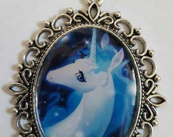 The Last Unicorn cameo necklace