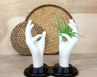 Mannequin Hands Store Display Stand • Jewelry Display • Vintage Hands • White Hands Figurine