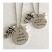 Set of 2 I shall call you squishy and you shall be my squishy Necklace Handmade initial necklace Jellyfish necklace Jewelry free gift bag
