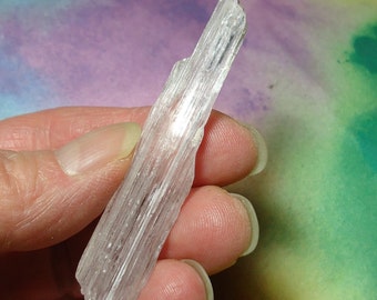 Long Pink KUNZITE Natural Double Terminated Crystal From Afghanistan